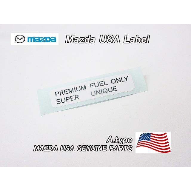 SE3P【MAZDA】マツダRX-8純正USラベルFuel.Caution.Information/USDM