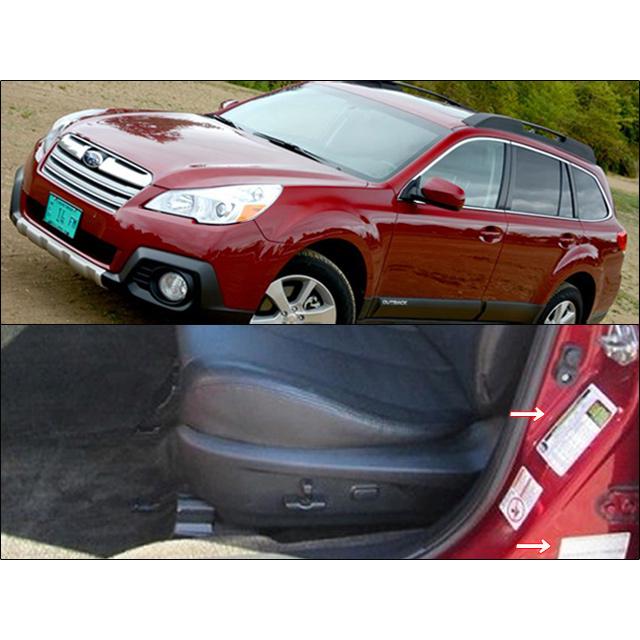 アウトバックBR【SUBARU】スバルOUTBACK純正USラベル-センターBピラー2