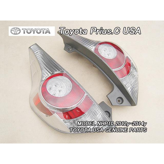 アクアNHP10前期【TOYOTA】トヨタPRIUS-C純正USテールライト左右 アクアNHP10前期【TOYOTA】トヨタPRIUS-C純正USテールライト左右