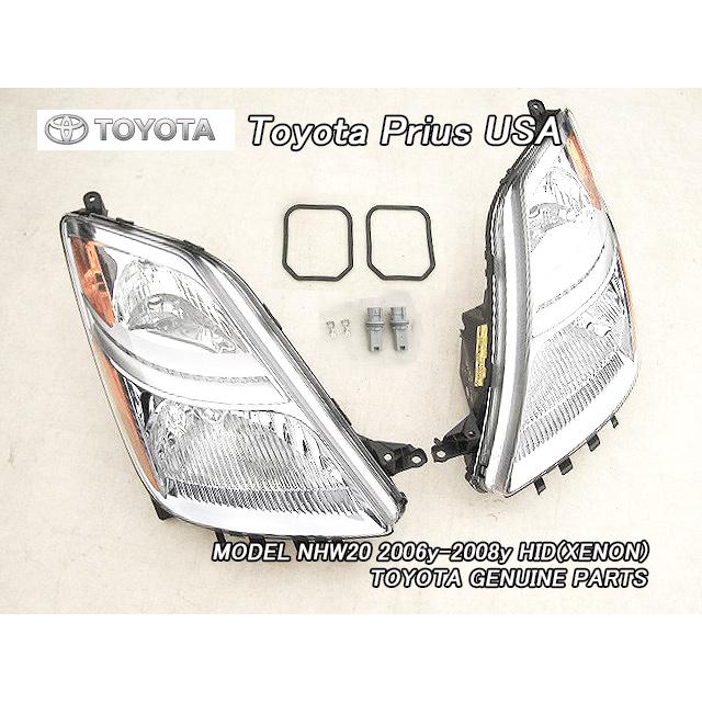 プリウスNHW20後期【TOYOTA】トヨタPRIUS純正USヘッドライト左右 プリウスNHW20後期【TOYOTA】トヨタPRIUS純正USヘッドライト左右