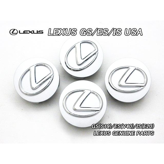 レクサス/LEXUS/米国US純正ホイールキャップ4個シルバー×メッキL