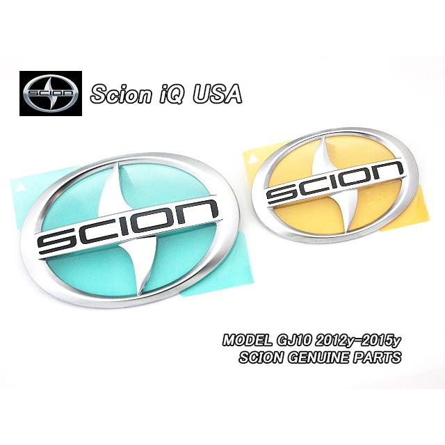 アイ.キューGJ10/SCION/サイオンiQ純正USエンブレムセット-前後2点 