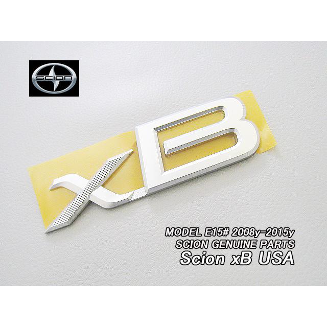 ルミオンE15/SCION/サイオンxB純正USエンブレム-リアxBマーク ルミオンE15/SCION/サイオンxB純正USエンブレム-リアxBマーク