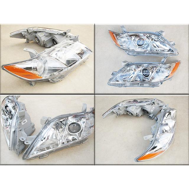 40カムリ 左右ヘッドライト　USDM カムリACV40前期/TOYOTA/トヨタCAMRYセダン純正USヘッドライト
