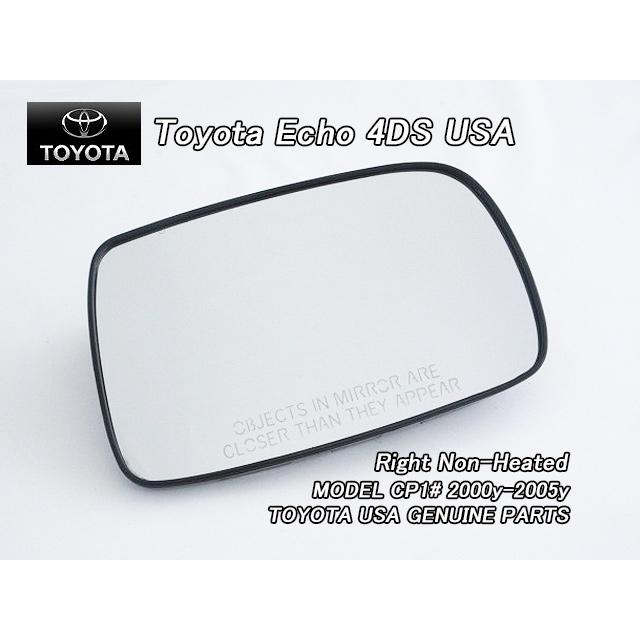プラッツCP10/TOYOTA/トヨタECHOセダン純正USドアミラーガラス右側 