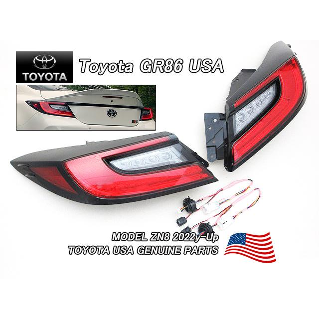 トヨタGR86/TOYOTA/ZN8ハチロク純正USテールライト左右(ハーネス トヨタGR86/TOYOTA/ZN8ハチロク純正USテールライト左右(ハーネス