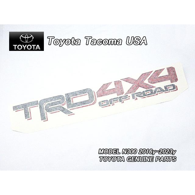 タコマN300/TOYOTA/トヨタTACOMA純正USデカールTRD.4×4.OFF.ROAD(16 