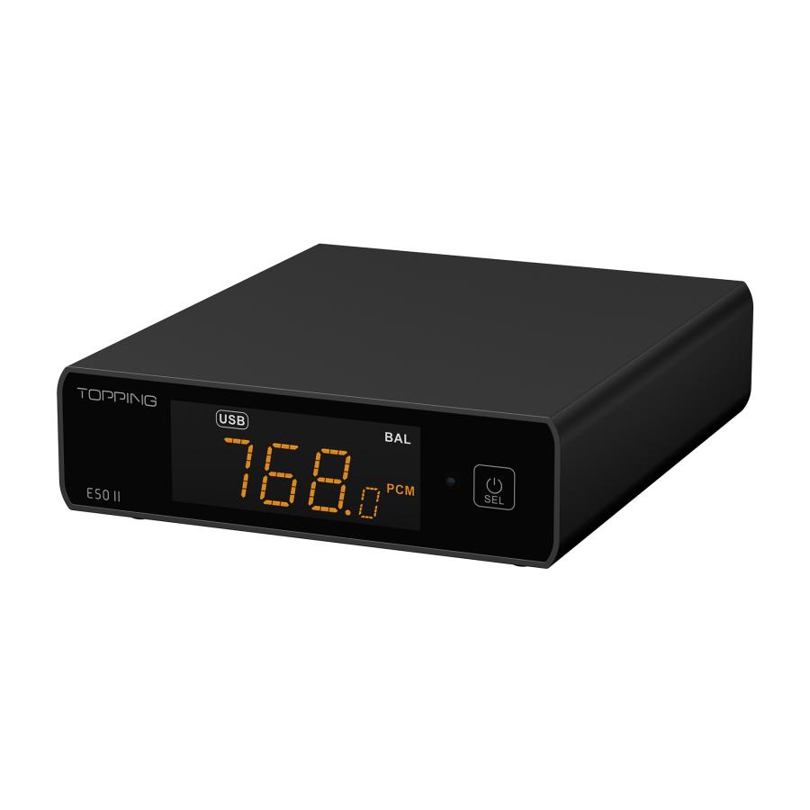 【国内正規品】TOPPING E50II ブラック【3月31日発売】コンパクトデスクトップDAC AK4497S XMOS XU-316 Bluetoothの画像
