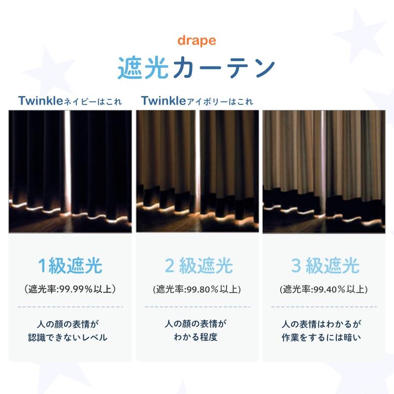 カーテン 一級遮光 星柄 星座 遮光 2枚組 1級遮光 断熱 子供部屋 洗濯