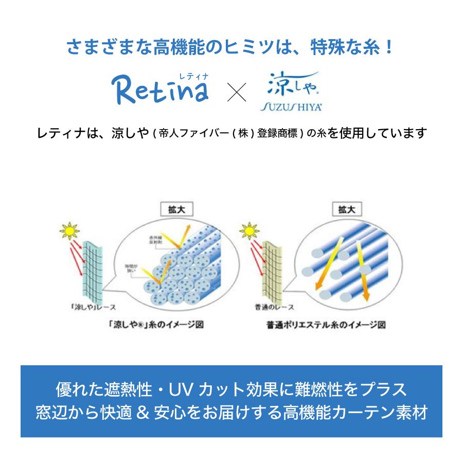 未使用　オーダー レースカーテン 防炎ラベル付 ミラー 遮熱 UVカット92％ 洗える　1800×2500 2セット オーダー レースカーテン 防炎ラベル付 ミラー 遮熱 UVカット92