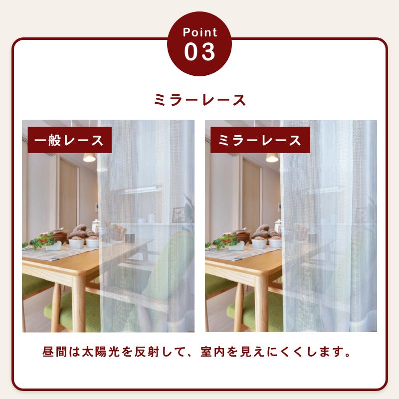 遮光カーテン レースセット 4枚組 1級 2級 ミラーレース UV