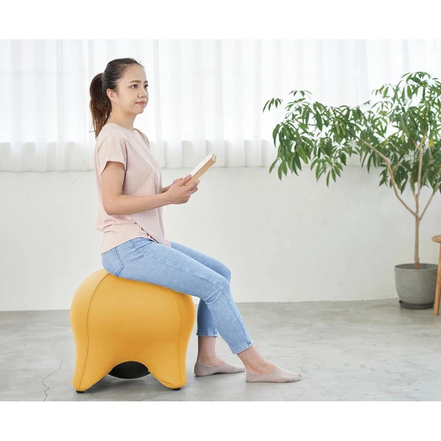Re バランスボール スツール チェア 耐荷重300kg 固定フレーム ハンド