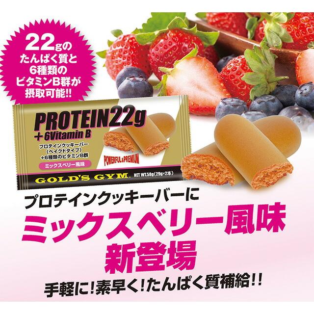 GOLD'S GYM ゴールドジム プロテインクッキーバー ベイクドタイプ 12個