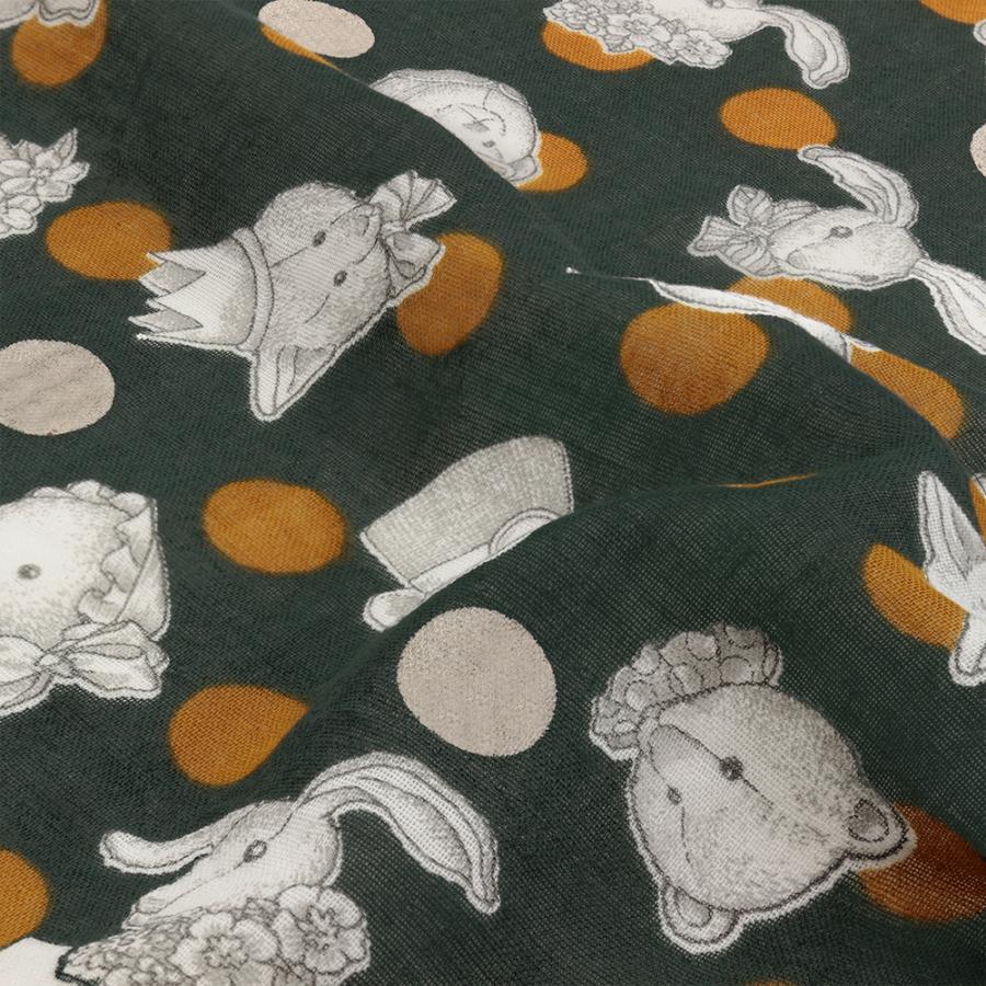 Jolifleur×fabricstorehiniodeya dottie bear ダブルガーゼ生地 5色