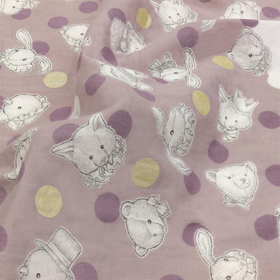 Jolifleur×fabricstorehiniodeya dottie bear ダブルガーゼ生地 5色