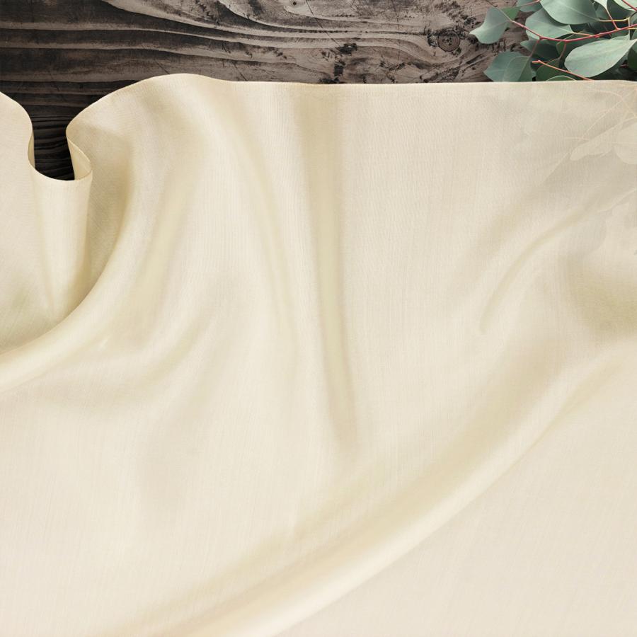 絹シルク 100% シルク平織 生地 無地 アイボリー 10cm単位30cmから【sm