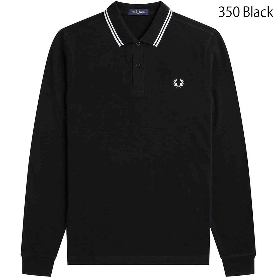 4/28買う買うサンデー+4% フレッドペリー Fredperry ポロシャツ 長袖 M3636 Fred Perry 定番 鹿の子 ロングスリーブ ポロ メンズ レディース Twin Tipped Shirt｜hff｜02