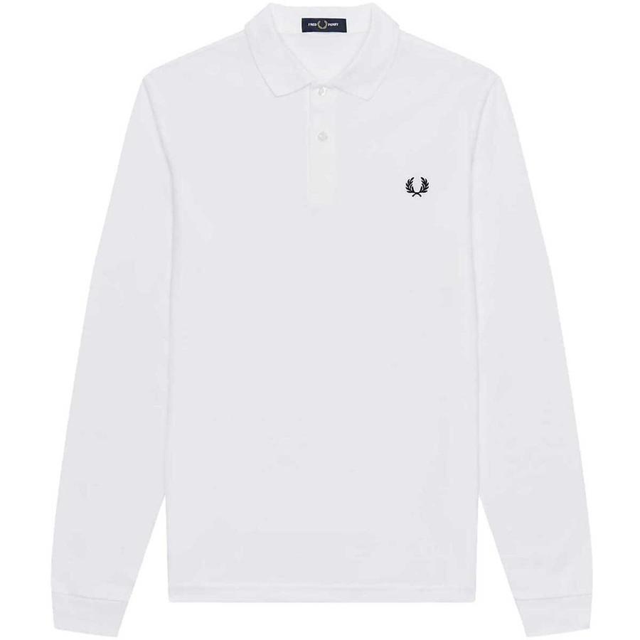 フレッドペリー Fredperry ポロシャツ 長袖 M6006 Fred Perry 定番 鹿の子 ロングスリーブ ポロ 無地 Plain Shirt｜hff｜02