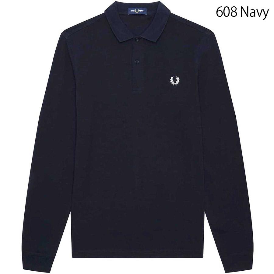 FRED PERRY ネイビー 長袖ポロシャツ M FRED PERRY フレッドペリー 長袖ポロシャツ メンズ The Fred