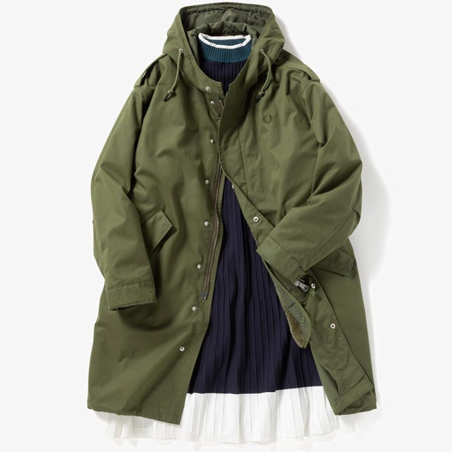 フレッドペリー Fredperry ファーライナー付きパーカー J6525 Fur Lined Fishtail Parka モッズコート ブルゾン内蔵 メンズ レディース｜hff｜11