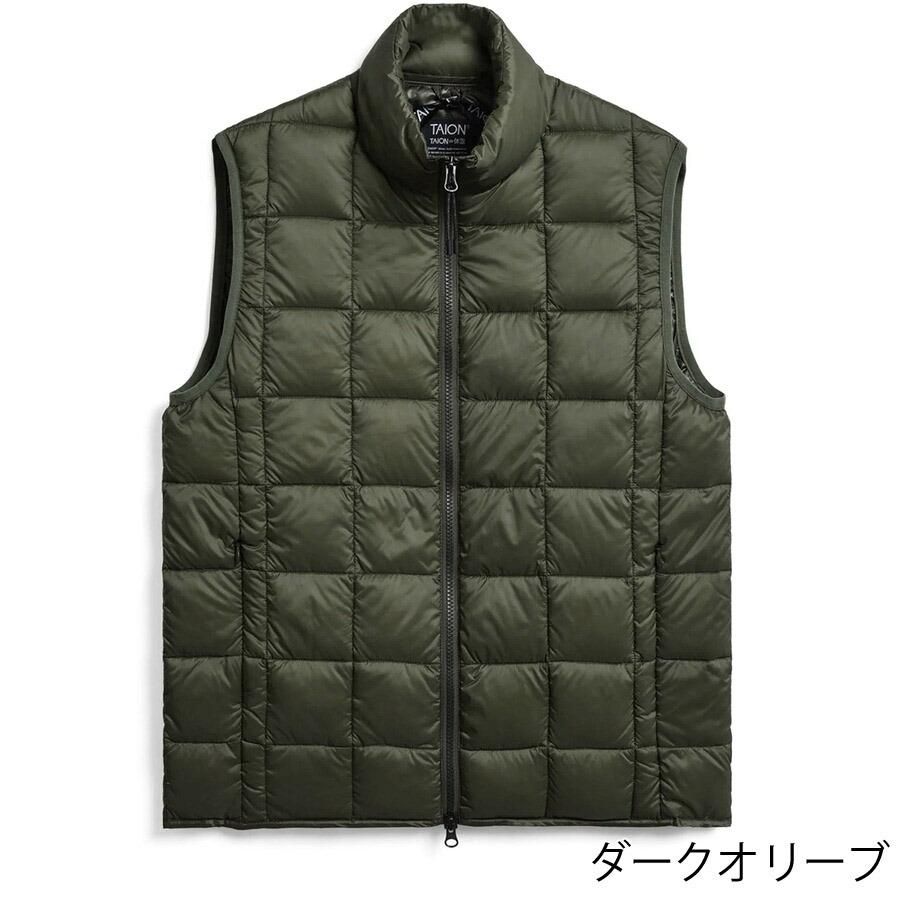 タイオン ダウンベスト 002wz Taion ハイネックWジップ インナー ダウンベスト Hi Neck W-zip Down Vest メンズ レディース｜hff｜05