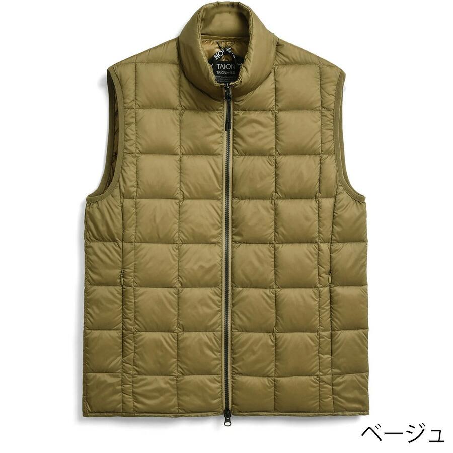 タイオン ダウンベスト 002wz Taion ハイネックWジップ インナー ダウンベスト Hi Neck W-zip Down Vest メンズ レディース｜hff｜06