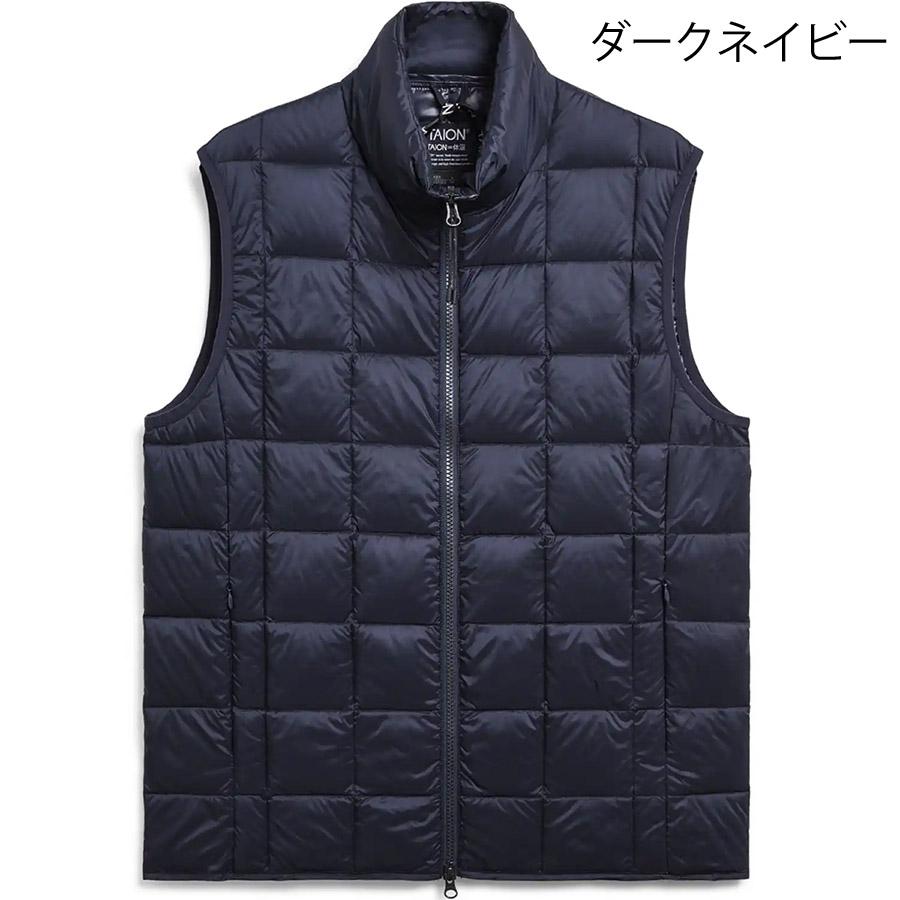 1/1ファーストデイ+3% タイオン ダウンベスト 002wz Taion ハイネックWジップ インナー ダウンベスト Hi Neck W-zip Down Vest メンズ レディース | TAION | 05