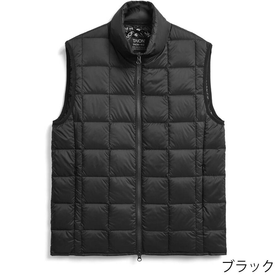 タイオン ダウンベスト 002wz Taion ハイネックWジップ インナー ダウンベスト Hi Neck W-zip Down Vest メンズ レディース｜hff｜02