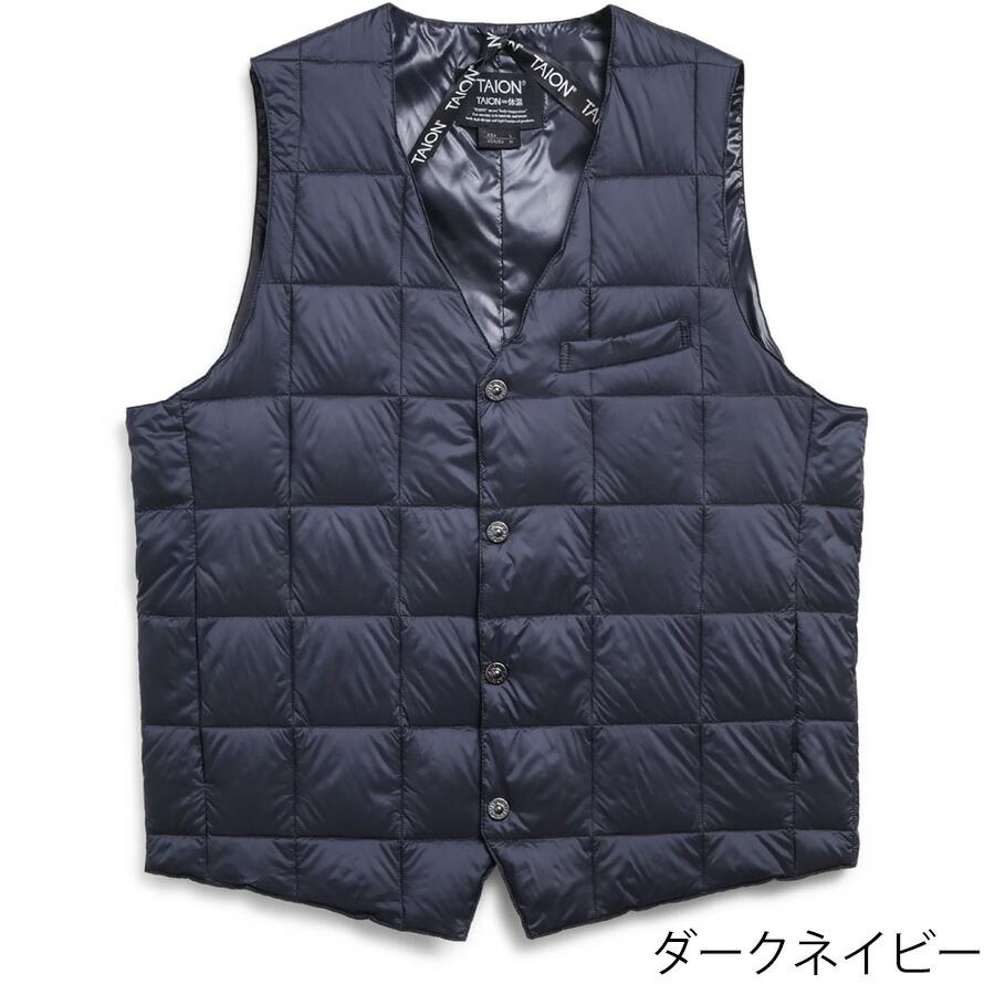 TAION（タイオン） インナーダウンジレ 003 Taion Vネックボタン