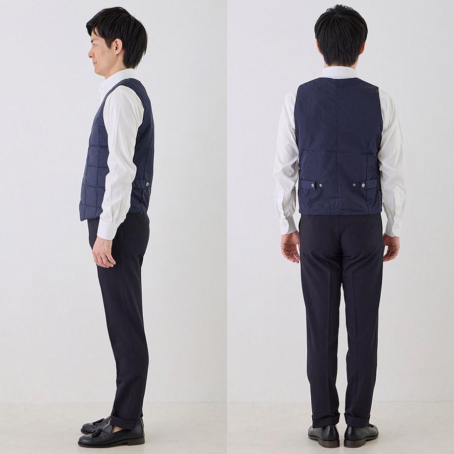 タイオン インナーダウンジレ 003 Taion Vネックボタン ダウンジレ V Neck Button Down Gilet インナーダウン ジレ ベスト ダウン メンズ | TAION | 14