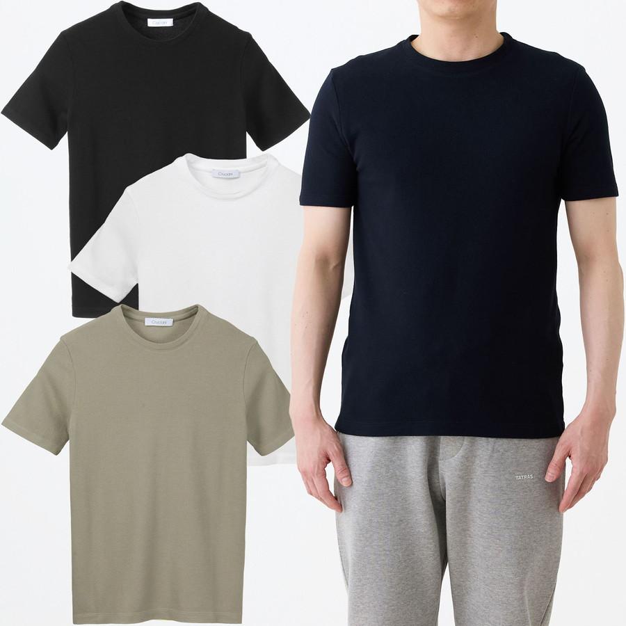 未使用に近い✨Cruciani クルチアーニ 鹿の子 半袖カットソー 50 CRUCIANI（クルチアーニ） Tシャツ 鹿の子クルーネックカットソー