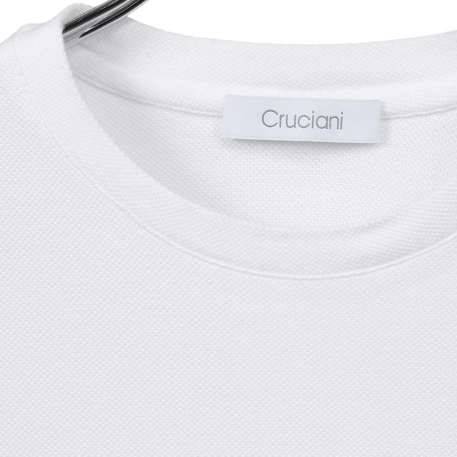 Cruciani チュールニット カットソー 40クルチアーニ半袖 新品 CRUCIANI（クルチアーニ） Tシャツ 鹿の子クルーネックカットソー