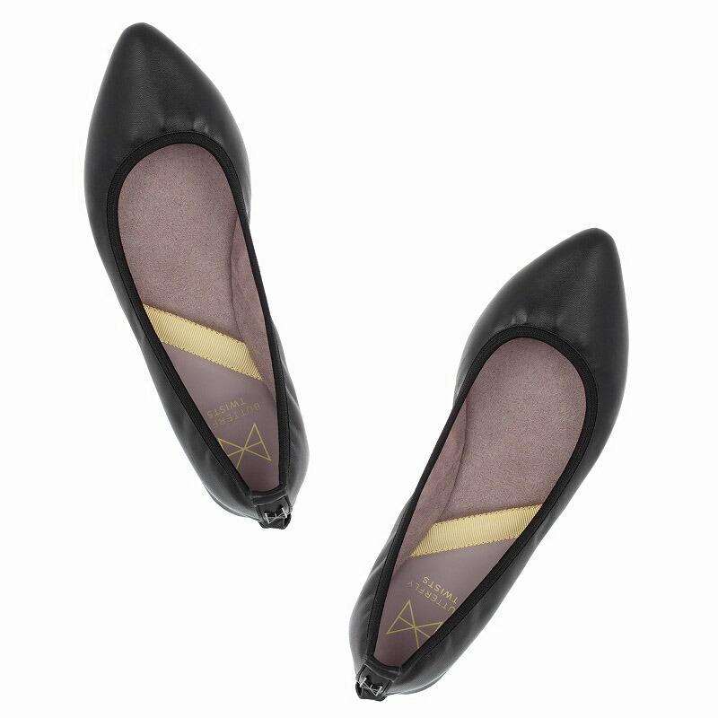 バタフライツイスト パンプス ジェイニー Janey 21013N ButterflyTwists スリッパ ブラック 黒 Black ポインテッドトゥ 折りたたみ | BUTTERFLY TWISTS | 02