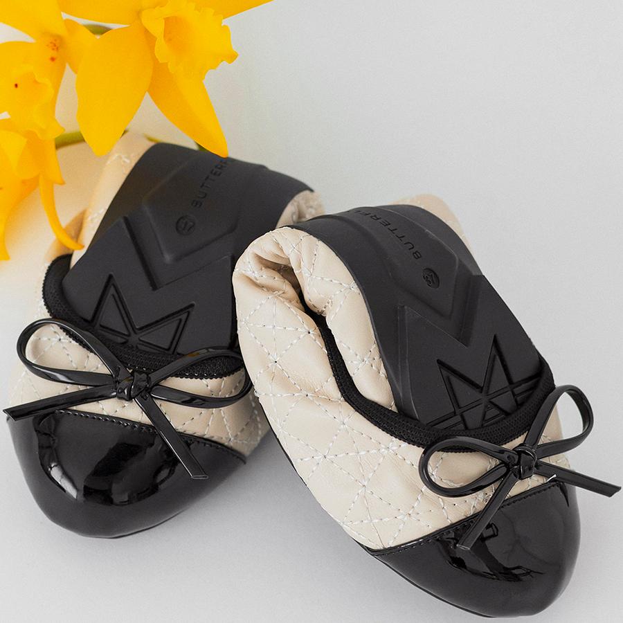 12/28プレミアム会員+5% バタフライツイスト パンプス オリビア Olivia 21036N ButterflyTwists エナメル キルティング スリッパ ラウンドトゥ 折りたたみ | BUTTERFLY TWISTS | 17