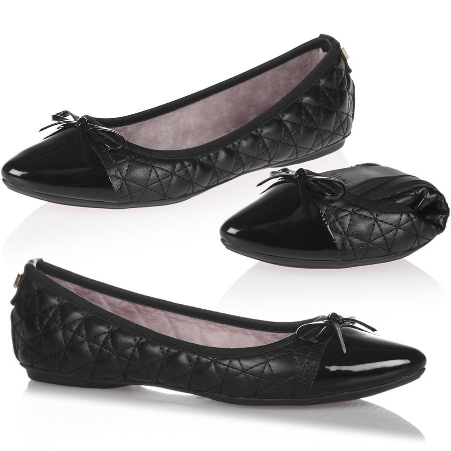 バタフライツイスト パンプス ホリー Holly 21012N ButterflyTwists エナメル キルティング ブラック 黒 Black クリーム 折りたたみ | BUTTERFLY TWISTS | 01
