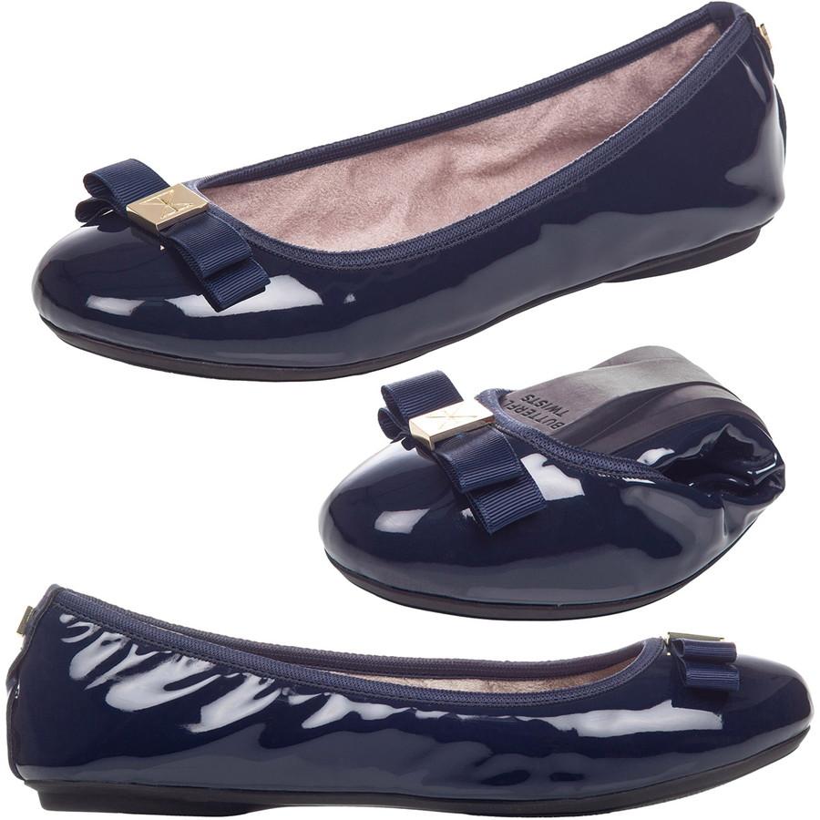 バタフライツイスト パンプス シア Shea 21058N ButterflyTwists エナメル ブラック 黒 Black 紺 Navy ラウンドトゥ 折りたたみ | BUTTERFLY TWISTS | 02