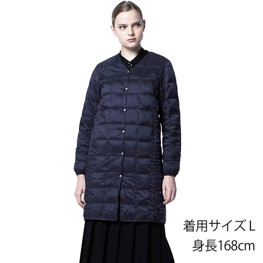 2/11感謝デー最大+5% タイオン ダウンコート W101-Long Taion Vネックボタン インナー ロングダウンジャケット V Neck Long Down Jkt レディース ダウン | TAION | 14