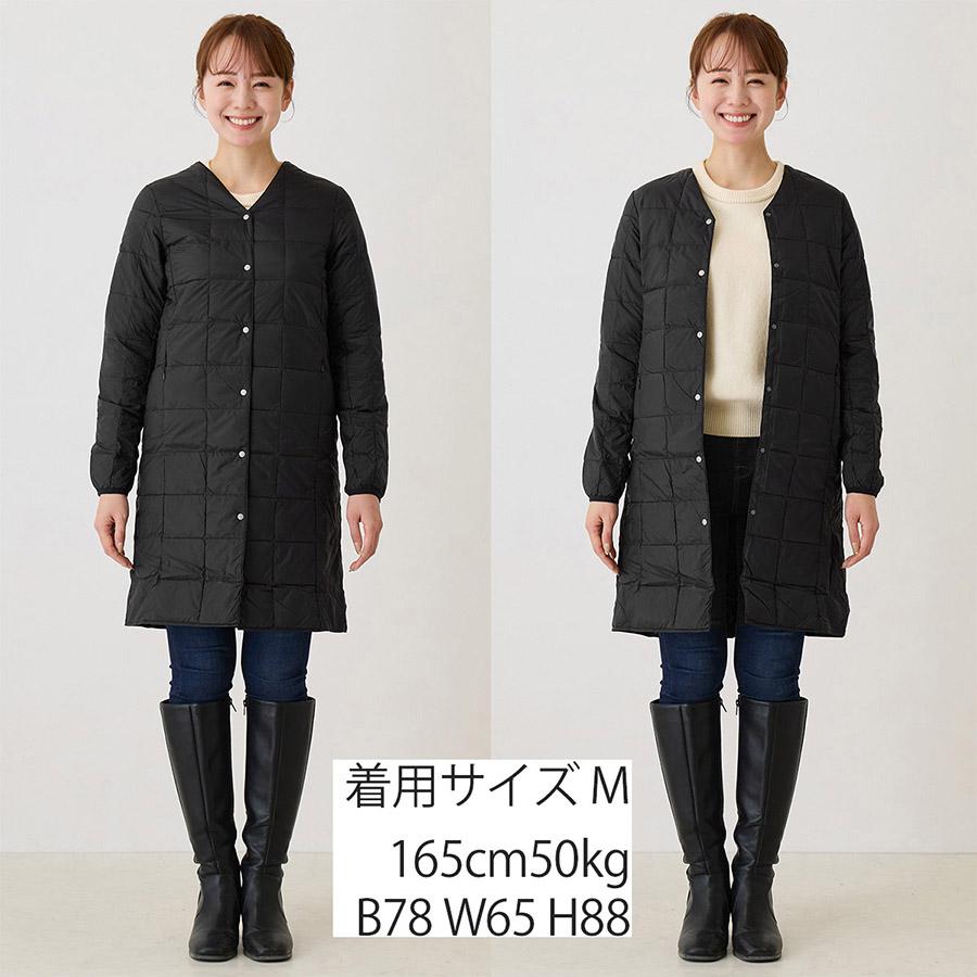 2/11感謝デー最大+5% タイオン ダウンコート W101-Long Taion Vネックボタン インナー ロングダウンジャケット V Neck Long Down Jkt レディース ダウン | TAION | 04