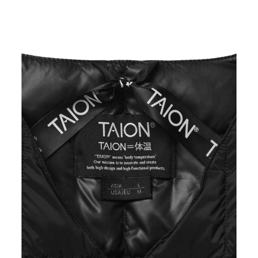 2/11感謝デー最大+5% タイオン ダウンコート W101-Long Taion Vネックボタン インナー ロングダウンジャケット V Neck Long Down Jkt レディース ダウン | TAION | 12