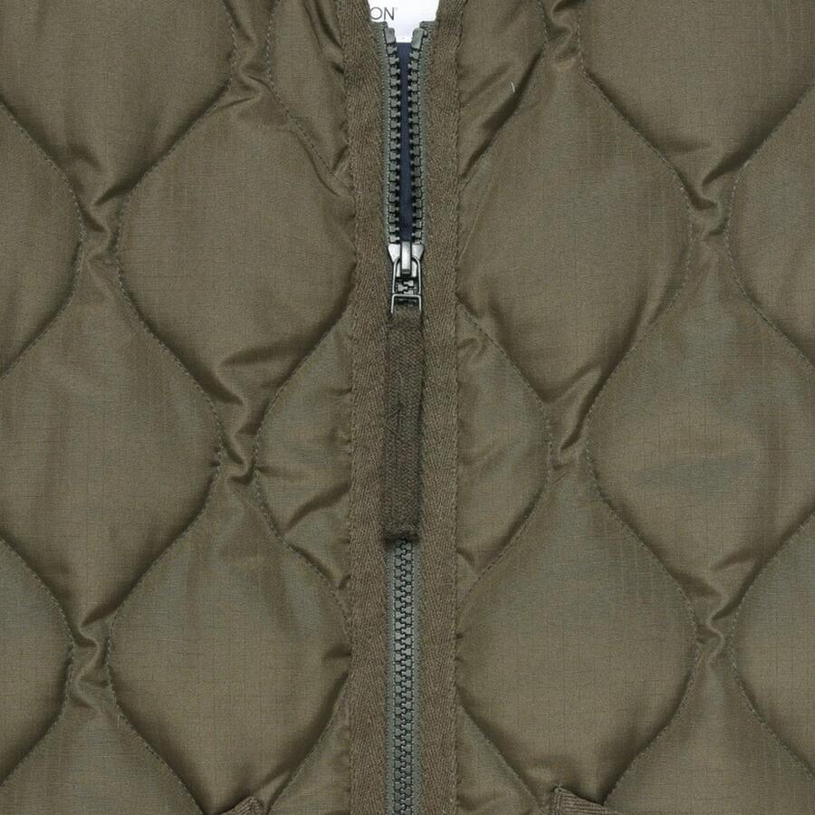 本日最大+7% クーポン最大1500円 タイオン ダウンジャケット 101zml-1 Taion ミリタリー Vネックジップ インナー Military Down Jkt メンズ レディース | TAION | 17