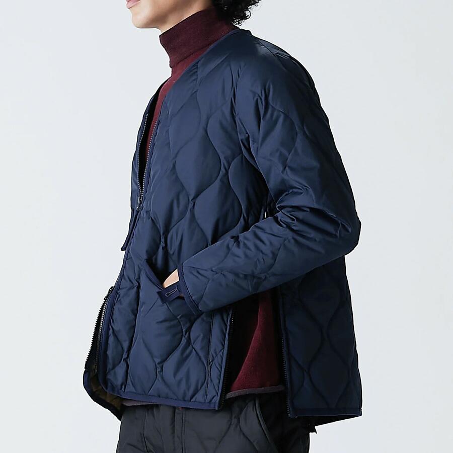 本日最大+7% クーポン最大1500円 タイオン ダウンジャケット 101zml-1 Taion ミリタリー Vネックジップ インナー Military Down Jkt メンズ レディース | TAION | 12