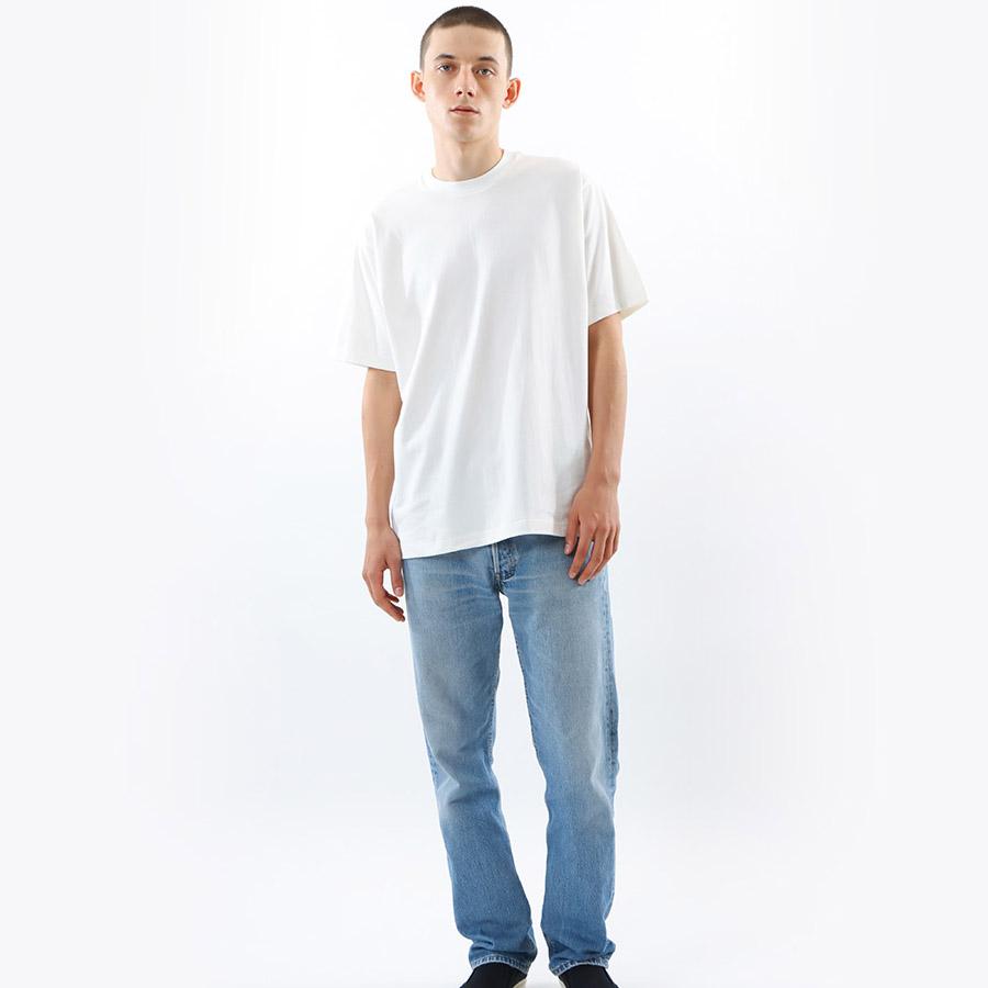 1/4プレミアム会員+5% ヘインズ シロ Tシャツ 半袖 HM1-X201 SHIRO 白 Hanes クルーネック 厚手 メンズ レディース カットソー | Hanes | 11