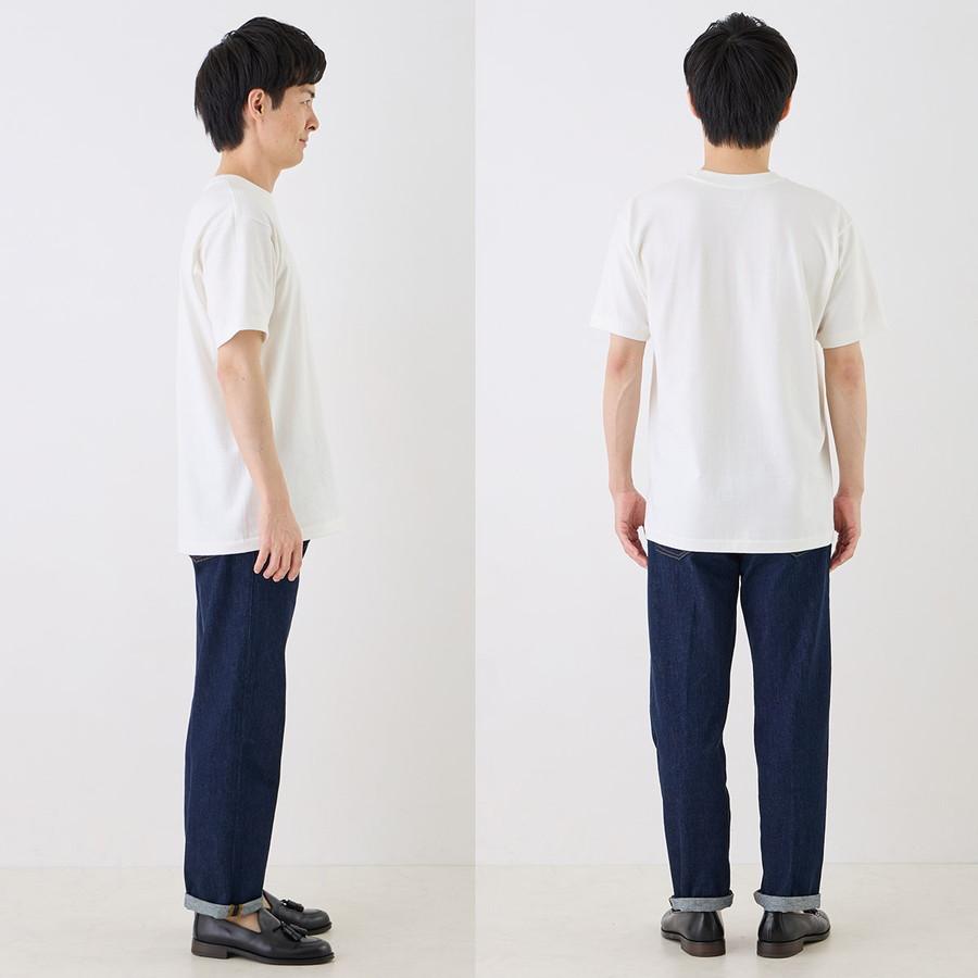 1/4プレミアム会員+5% ヘインズ シロ Tシャツ 半袖 HM1-X201 SHIRO 白 Hanes クルーネック 厚手 メンズ レディース カットソー | Hanes | 02