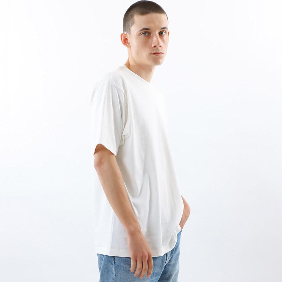 1/4プレミアム会員+5% ヘインズ シロ Tシャツ 半袖 HM1-X201 SHIRO 白 Hanes クルーネック 厚手 メンズ レディース カットソー | Hanes | 12