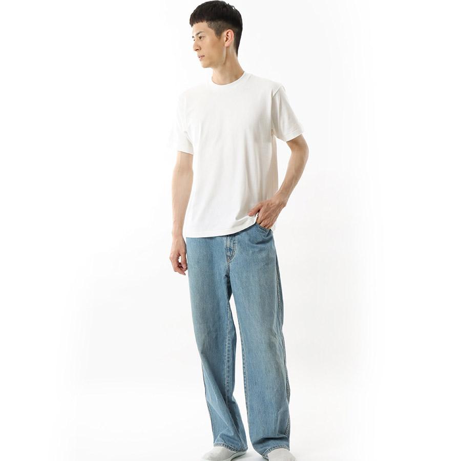 1/4プレミアム会員+5% ヘインズ シロ Tシャツ 半袖 HM1-X201 SHIRO 白 Hanes クルーネック 厚手 メンズ レディース カットソー | Hanes | 19