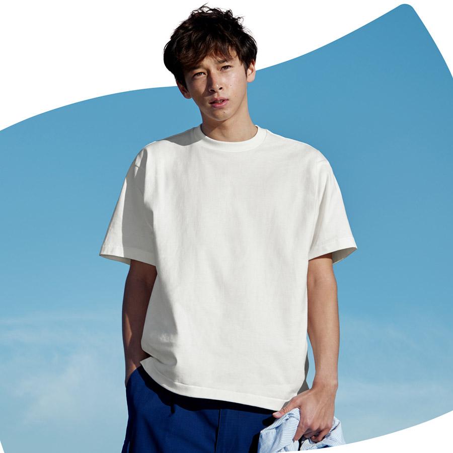 1/4プレミアム会員+5% ヘインズ シロ Tシャツ 半袖 HM1-X201 SHIRO 白 Hanes クルーネック 厚手 メンズ レディース カットソー | Hanes | 17
