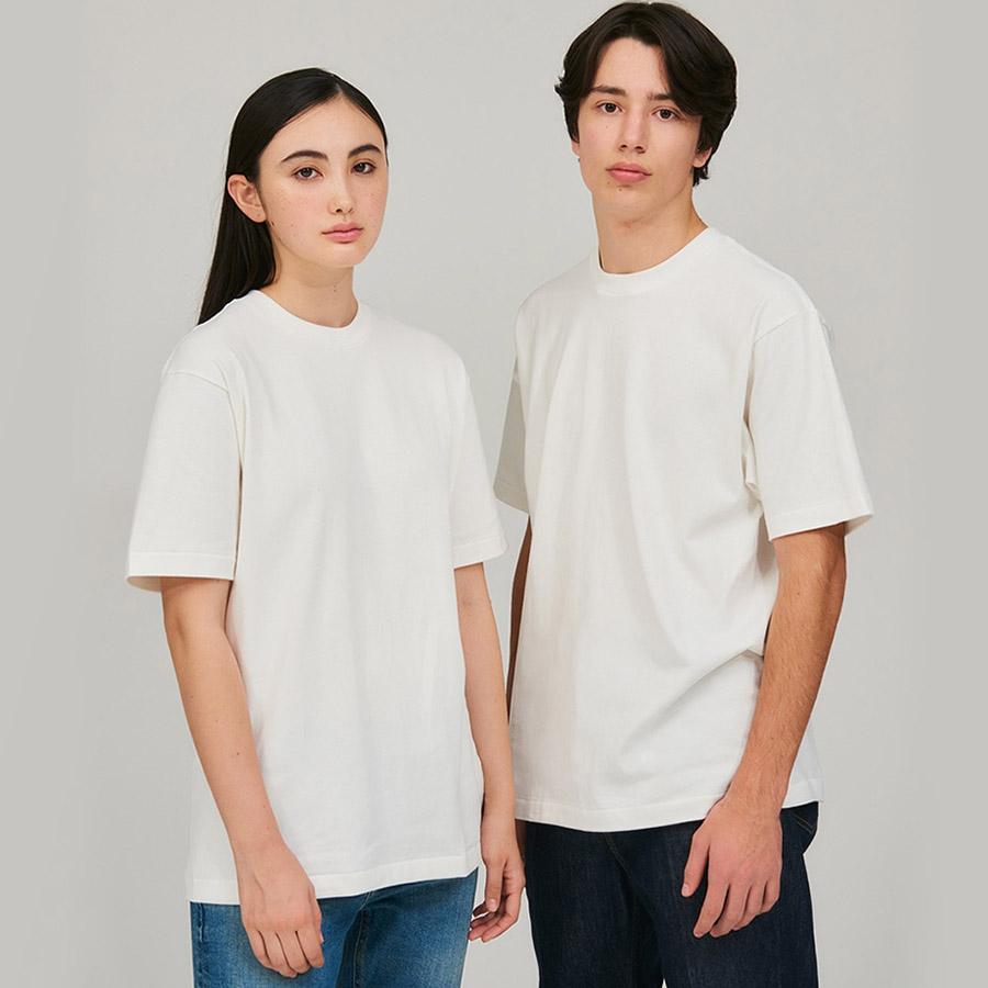 1/4プレミアム会員+5% ヘインズ シロ Tシャツ 半袖 HM1-X201 SHIRO 白 Hanes クルーネック 厚手 メンズ レディース カットソー | Hanes | 03