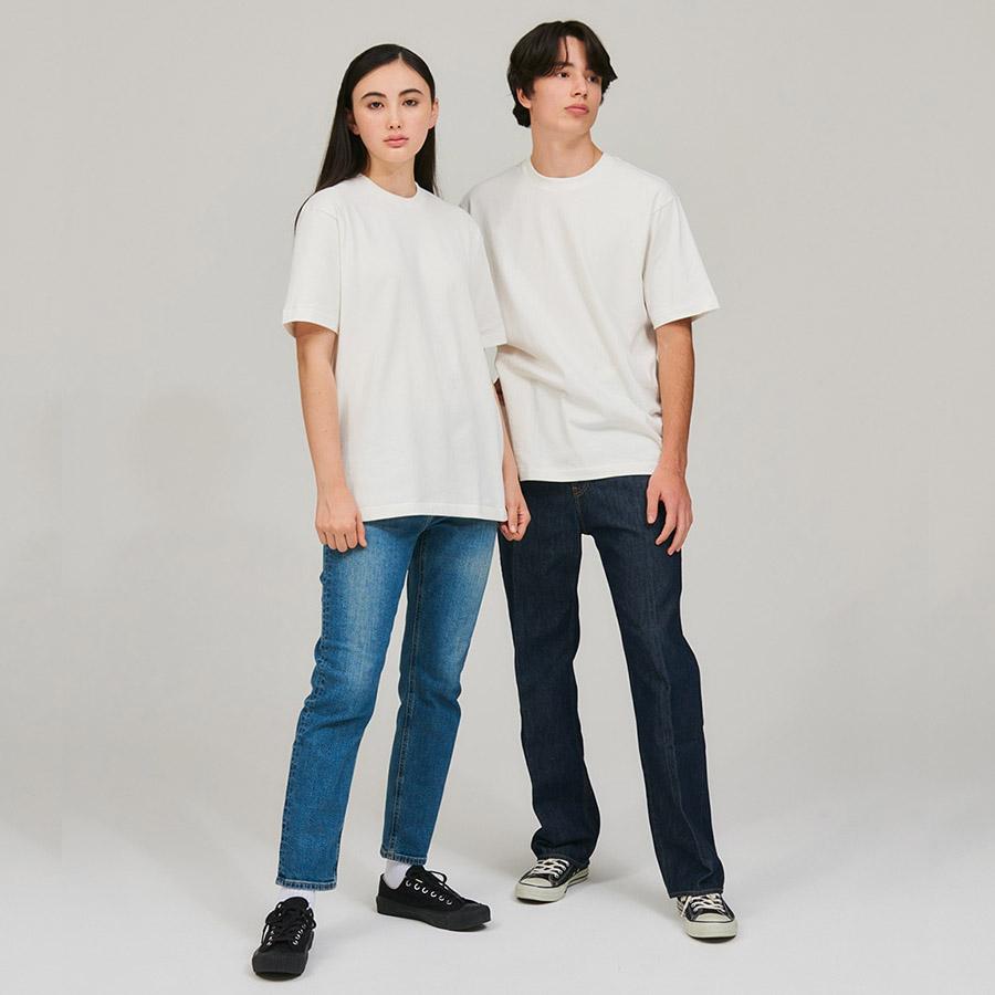 1/4プレミアム会員+5% ヘインズ シロ Tシャツ 半袖 HM1-X201 SHIRO 白 Hanes クルーネック 厚手 メンズ レディース カットソー | Hanes | 04