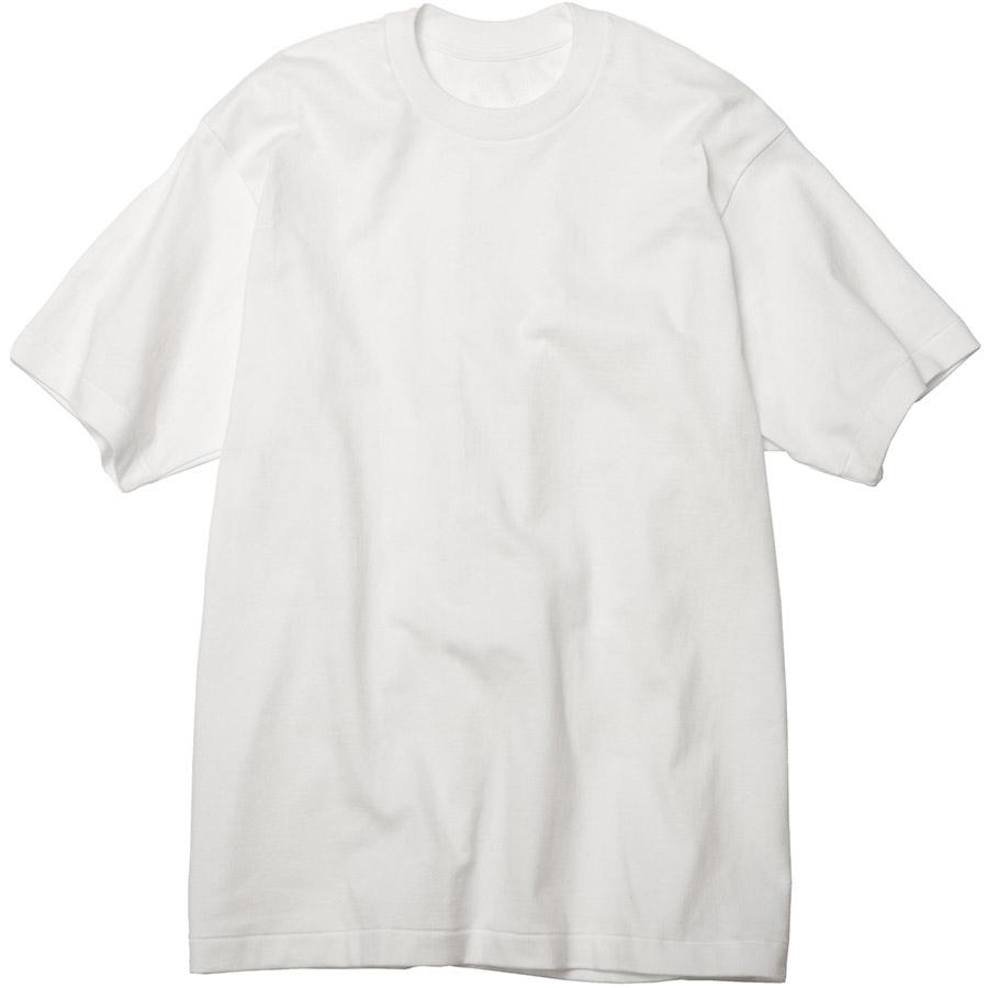 1/4プレミアム会員+5% ヘインズ シロ Tシャツ 半袖 HM1-X201 SHIRO 白 Hanes クルーネック 厚手 メンズ レディース カットソー | Hanes | 05