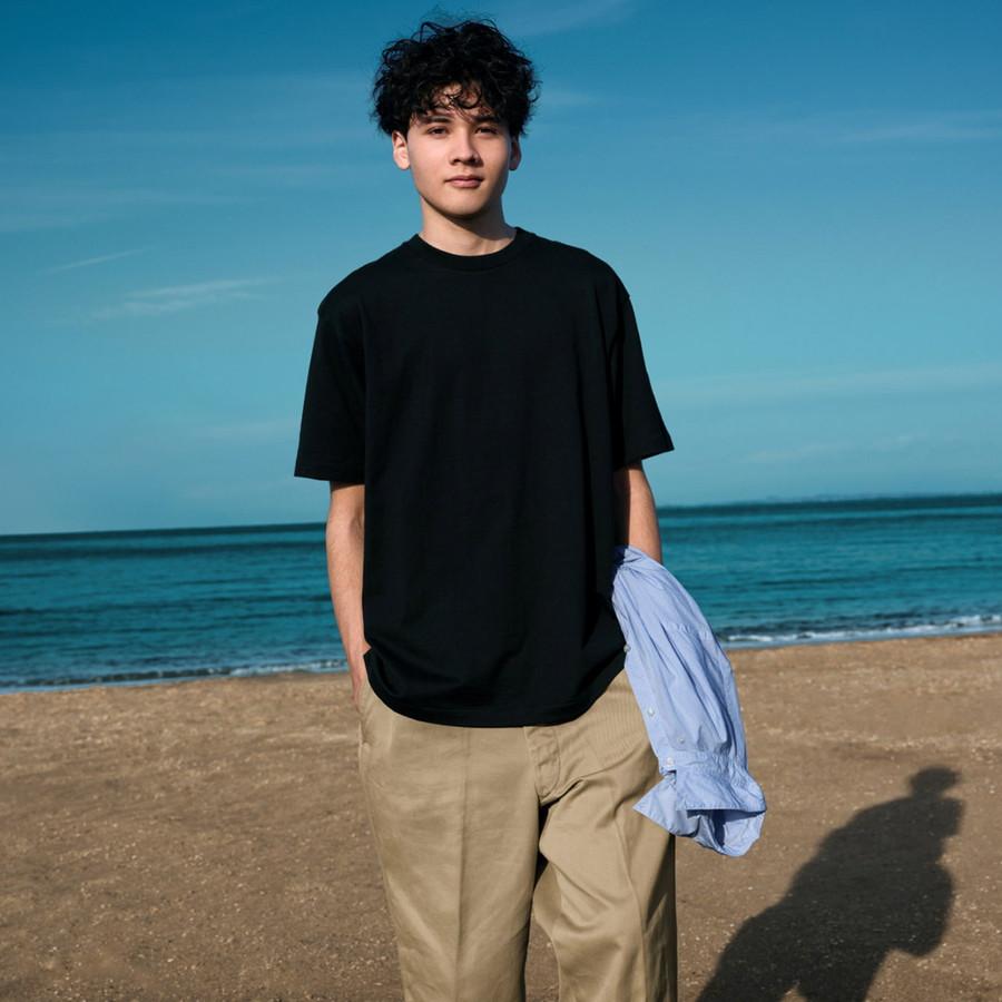 ヘインズ クロ Tシャツ 半袖 HM1-B201 KURO 黒 Hanes クルーネック 厚手 メンズ レディース カットソー | Hanes | 10